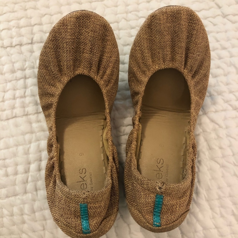 Tieks Brentwood Vegan (fabric) Flats Sz 9